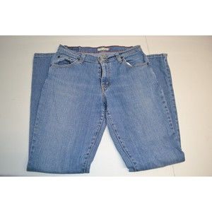 Levi's 550 Jeans Women's 4M Blue Relaxed Fit Bootcut Light Wash Zip